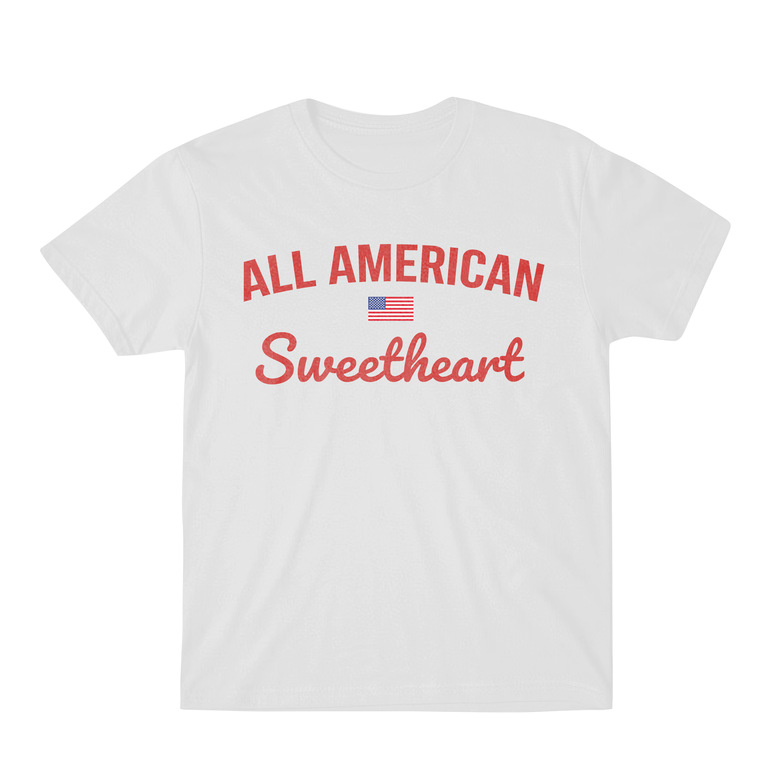 American SweetHeart White Tee
